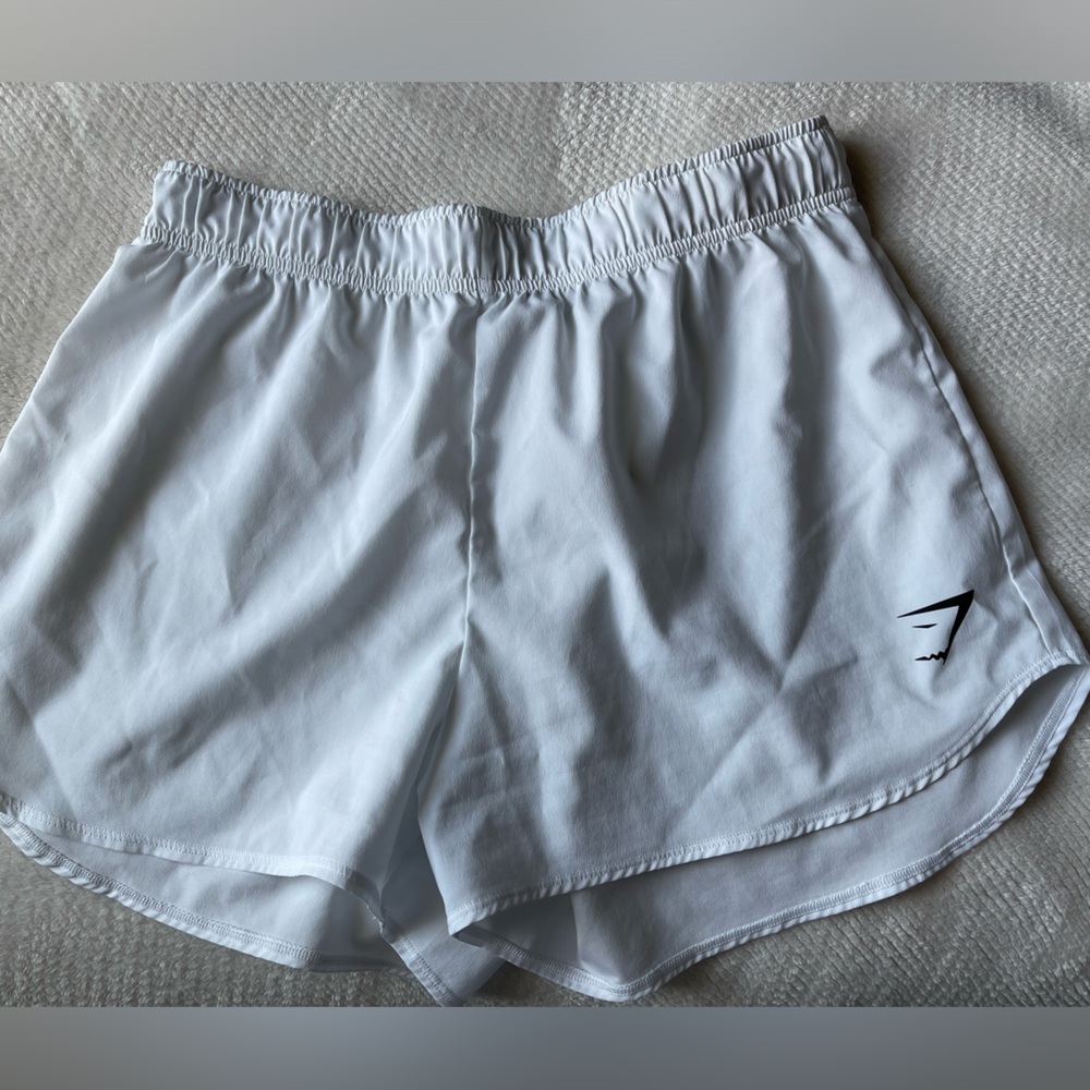 Gymshark White Athletic Shorts